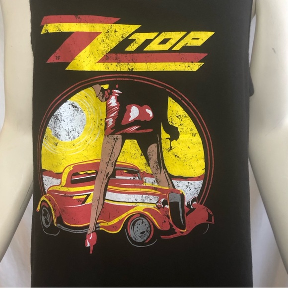 ZZ TOP band 2021 Legs Black Sleeveless Tank Top size Large - Picture 2 of 16